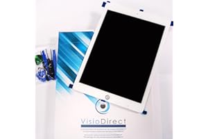 Visiodirect Ecran Complet pour iPad Air 2 Blanc vitre Tactile + ecran LCD + Outils