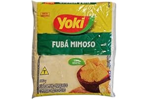 ‎KAJAL YOKI Fubá Mimoso, feines Maismehl 3 x 500g – Angereichert mit Eisen und Folsäure – Glutenfrei, Natürliche Zutaten für Ihre Rezepte mit Kajal