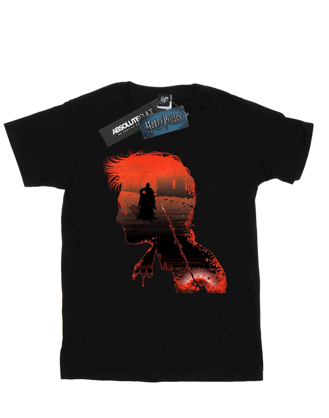 Absolute-Cult-Harry-Potter-Mdchen-Battle-Silhouette-T-Shirt