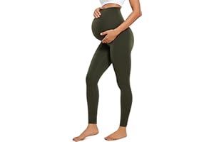 CRZ YOGA Butterluxe Mallas de Maternidad sobre el Vientre 63/71cm - Mallas de Embarazo Suaves