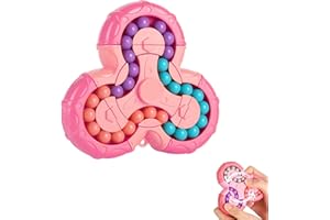 YUDANSI Magische Bohne Puzzle Spielzeug Für Kinder Und Erwachsene (Rosa Anfänger Fidget Spinner)(Weihnachten Geburtstag Party Neujahr Geschenk) Anti Stress Fidget Toys