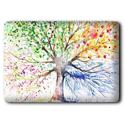 Case MacBook Pro 13 Hülle , iCasso Vier Jahreszeiten Baum Design Ultra Slim Dünn Kratzfeste matt rutschfest Hartschale Kunststoff Schutzhülle Snap case für MacBook Pro 13 Zoll (Modell: A1278) - 4