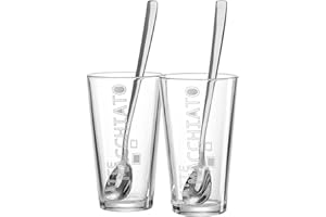 Ritzenhoff & Breker 115512 Latte Macchiato Lena Lot de 2 verres et 2 cuillères