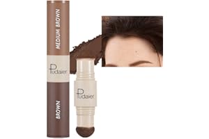 UJOOGBU Hairline Powder Root Touch Up,Hair Shadow Powder for Grey Hair Cover Up,Hairline Shading Powder with Double Head Hair Root Colour Touch Up,Hair Filler Powder, Instantly Hairline Finishing Stick