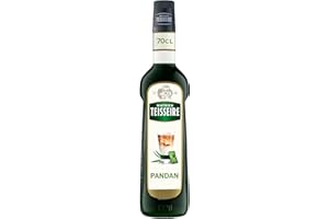 Sirop de Pandan Mathieu Teisseire, pour boissons, cocktails, mocktails, boissons gazeuses, limonades, milk-shakes, smoothies bouteille de 70cl c