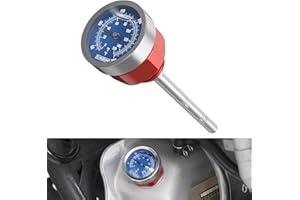 NICECNC Ölpeilstab mit Temperaturanzeige Compatible with Yamaha Raptor 700 2006 2007 2008 2009 2010 2011 2012 2013 2014 2015 2016-2024, 700R 2006-2020 2021 2022 2023 2024, 700R SE 2010-2024 Rot