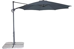 derby Ravenna Smart 300 – Hochwertiger Ampelschirm ideal für Garten und Terrasse – Neigbar – ca. 300cm
