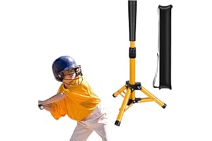 BOOSTEADY Baseball Batting Tee Portable, Hauteur Réglable Trépied de Softball, Tee de Frappe de Baseball Pliable, Tees d'Entraînement de Base-Ball avec Sac de Transport