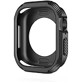 Forzacase Apple Watch 11 46mm ile uyumlu &Ouml;n&uuml; A&ccedil;ık Armor Silikon TPU Kasa Koruyucu Kılıf - FC794 (Siyah)