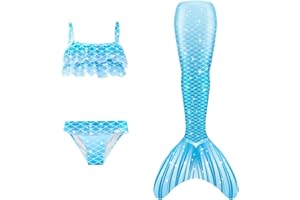 DAPONGZHI 2025 Bikini Trajes de Baño Niña 3 Piezas Bañadores de Playa Bañador Bikini Bebé Conjunto Verano con Falda Playa Tankini Niñas Conjuntos Performance 4-13 Años