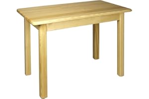 ‎MAGNETIC MOBEL Magnetic Mobel Tisch Esstisch Küchentisch Speisetisch Kiefer massiv Restaurant Holz (60x110, Unbehandelt)