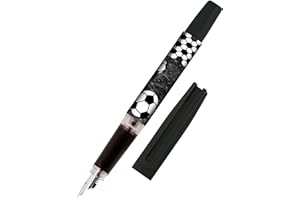 Online Stylo plume Bachelor Design football avec plume iridium medium I robuste et ergonomique I filles et garçons I Cartouche d'encre bleue I Fabriqué en Allemagne