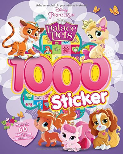 Preisvergleich Produktbild Disney Palace Pets - 1000 Sticker: Mehr als 60 Rätsel und Ausmalbilder