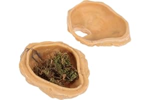 Balacoo Schlangenhaut-Reptilien-Häute und Höhlen-Echsen-Versteck Robustes großes Krabbler-Reptilien-Versteck für Schlangen-Reptilien-Echsen-Klein