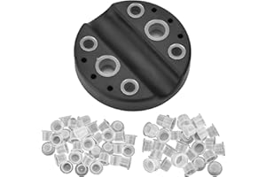 ATOMUS Black Tattoo Pen Stand Silicone Microblading Pigment Ink Cup Holder Makeup Tattoo Accessories Organiser Tattoo Tool Holder with 50pcs S M Pigment Cups