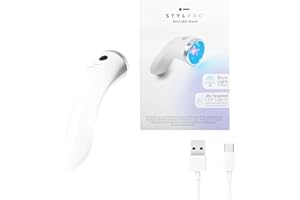 STYLPRO Mini LED Zauberstab - Blaue Lichttherapie für Akne und Haut, hilft bei Hautunreinheiten, Pickeln, Entzündungen, Rötungen, 3x Modi, 28 x Hochleistungs-LEDs Blau, Rot, NIR. wiederaufladbar