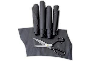 IPEA 500 Grammes Chutes de Cuir Véritable couleur Noir - Made in Italy - Découpes dans Différentes Formes Nuances, Épaisseurs et Types - 4 Coupelles de Cuir Premium - Restes de Production Artisanale