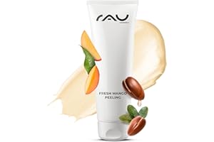 ‎RAU COSMETICS RAU Cosmetics Enzympeeling Fresh Mango Peeling 75 ml- Peeling gegen Mitesser, Pickel - Regenerationsbooster für Unreine, Reife, Trockene Haut & Neurodermitis - Zitronensäure, Vitamin C, Vitamin E