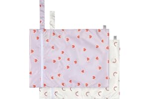 LÄSSIG Borsa per l'umido riutilizzabile 2 pz/Wet Bag Happy Rascals Heart