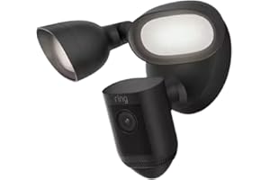 Certified Refurbished Ring Floodlight Cam Wired Pro | Outdoor Security Camera with 2K Video, 3D Motion Detection, Bird's Eye View, Siren, alternative to CCTV system | 30-day free trial of Ring Home