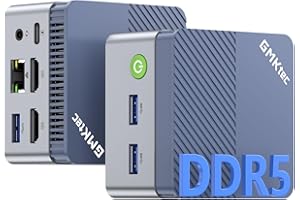 GMKtec Mini PC N97（Battere N150/N100/N97）, Micro Desktop G5, 12a generazione Intel Alder Lake N97 (fino a 3,60 GHz) 12 GB DDR5 512 GB Hard Disk per Business, Scuola, Ufficio