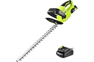 SnapFresh 20V Tagliasiepi a batteria 55 cm lunghezza di taglio, 14 mm distanza tra i denti, 2800SPM, incl. raccoglitore di detriti, con batteria e Caricabatterie