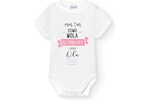 BABIDU Body Bebé Personalizado con Frases Divertidas y Originales - Para Papá, Mamá, Tía, Padrinos y Abuelos - Body Bebé Manga Corta 100% Algodón - Regalo Recién Nacido - Ropa Bebé Niño y Niña Unisex