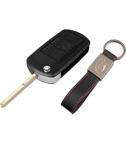 HooRLZ Coque Clé Land Rover Discovery 3 - Boîtier Remplacement Télécommande 3 Boutons - Compatible Range Rover Sport LR3