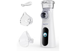 ‎HYGELINK Hygelink Inhalationsgerät, Tragbarer Inhaliergerät für Erwachsene und Kinder, Ultra Leise Inhalator, Effizienter Vernebler, Einstellbarer Sprühnebel, 2H Lange Laufzeit