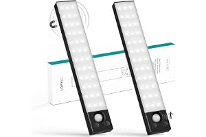 LQWELL® 36 LEDs Skåplampa Trådlös rörelsesensorlampa 22,5 cm 1500mAh Uppladdningsbar dimbar garderobslampa för kök Garderob B