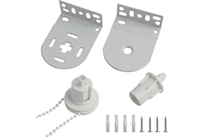 AIFRYMNE 30mm Roller Blind Fittings, Complete With Clutch,Includes Clutch, Chain, and Metal Brackets - Durable Repair Parts Mechanism, Supports up to 5 KG
