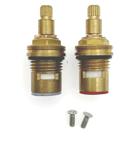 Cartuccia Valvola Rubinetto Doccia 1/2 Pollice, Quarto Di Giro, Stelo Lungo 75 Mm, Corpo Rame, Per Acqua Calda/fredda