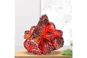 Gehanico Burning Charcoal LED Lamp 2024 Artificial LED Fireplace Realistic Log Wood Glowing Burning Flame Flameless Fireplace Light for Home Indoors Living Room Decoration