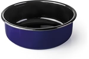 Ibili Recipiente/Molde para Freidora de Aire de 16cm- Acero Esmaltado Vitrificado