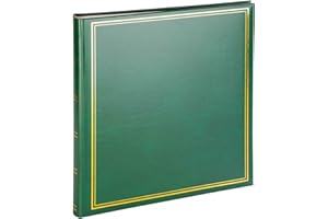 VICTORIA COLLECTION Album Photo de Scrapbooking Vert - Album Photo Vierge Traditionnel de 60 Pages pour Coller des Photos | Grand Album-Souvenir Personnalisable pour Famille & Couples & Amis