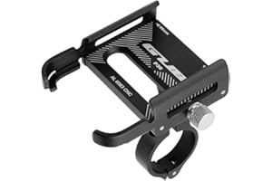 GUB P30 Fahrradhalterung aus Aluminium für 8,9 cm bis 19,1 cm (3,5 bis 7,5 Zoll) Geräte (schwarz)