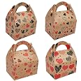 RUIYWEN 24 Scatoline Natalizie A Cono Per Caramelle E Regali - 4 Modelli, 6x6x15 Cm