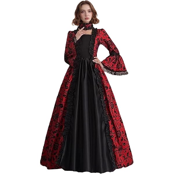 Gothique Lolita Victorienne Robe Tenue Femme Coton Soirée Fête Scolaire Japonais Costumes De