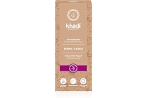 ‎KHADI khadi SENNA CASSIA Pflanzenhaarfarbe, Farblose Intensivpflege für Glanz, Volumen und Spannkraft, Naturhaarfarbe 100% pflanzlich, natürlich & vegan, Zertifizierte Naturkosmetik, 100g
