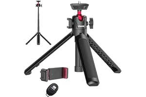 ULANZI SELECT Selfie Stick ULANZI MT-16 - Trípode para teléfono móvil con disparador remoto para cámara web, cámara mini trípode para smartphone iPhone Samsung