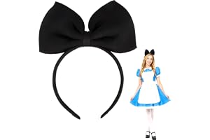 Rosett pannband huvudbonad för kvinnor och flickor, perfekta hårtillbehör för Alice i Underlandet cosplay
