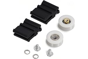 Uadme Greenhouse Sliding Door Wheels Replacement, 22mm Anti-Aging Rollers for Green House, Shower Glass Door and Closet