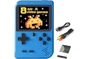 Fiotasy Kids Handheld Mini Games Console with 400 Classic Retro Games, 2.8” Screen, 1020mAh Battery, Portable Video Game Console, Mini Handheld Game for Boy Girl, Christmas Birthday Gift for Kid Adult
