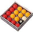 Oypla Full Size UK Regulation 16 Red and Yellow Pool Ball Set 2"