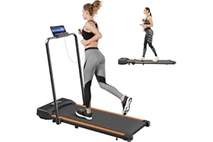 TVDUGIM Tapis Roulant Pieghevole, 1-10 km/h, Cintura da Corsa Allargata, Senza Montaggio