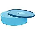 Signora Ware Classic Round Plastic Big Container, 800Ml, Set Of 1, T Blue