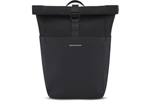 Kapten & Son Rucksack Lund Basic 14-16,5 L | Rolltop Damen & Herren | Handgepäck Rucksack mit 14'' Laptopfach | Vegan & Wasserabweisend