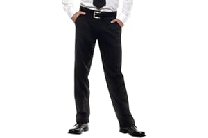 Amelia - Pantalone da Cameriere Una Pinces - Waiter Black Uniform Trousers Chef Work Pants