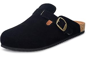 Intini Mules et Sabots Homme Femme Chaussons Pantoufles avec Cuir Fermé Semelles Chaussures de Jardin Confortable d'Intérieur Extérieur 36-48