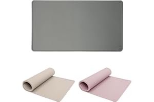 LucyBalu Tapis de gamelle carré en Silicone rectangulaire I Support pour gamelle et gamelle d'eau pour Chat I Convient à Un Usage Alimentaire I Anthracite